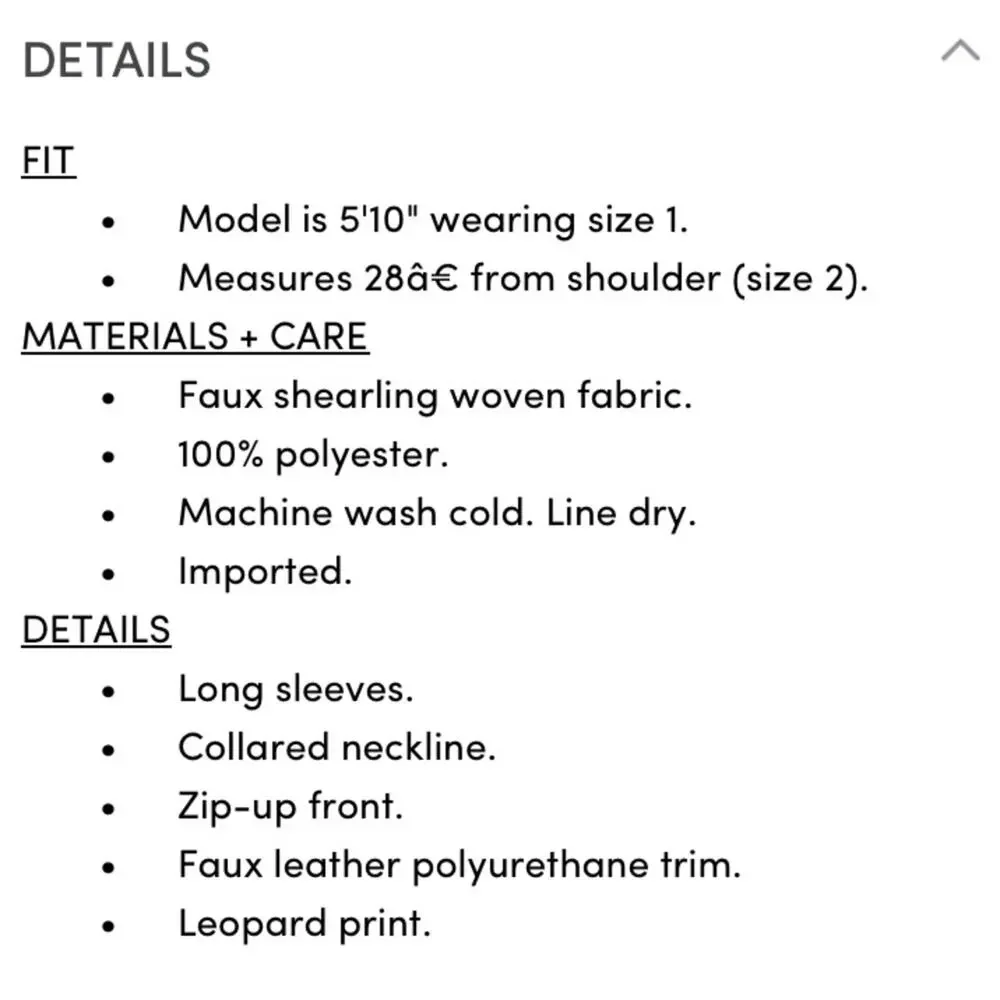 Torrid charcoal grey leopard Pu Trim Zip Front Sherpa